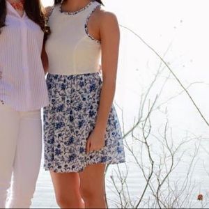 High-Neck Lace Top Sundress